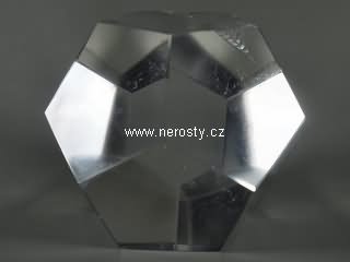 rock crystal, dodecahedron