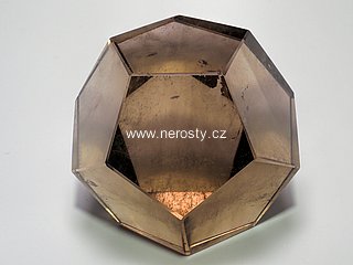 smoky quartz, dodekaedr