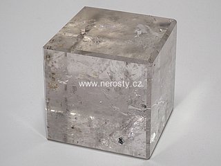 rock crystal, hexahedron